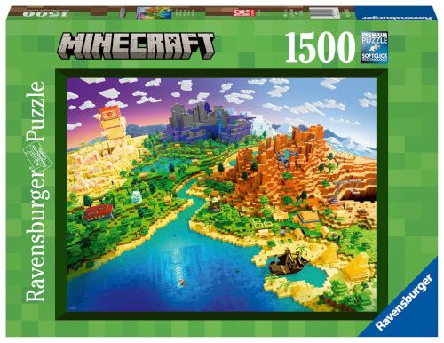 Ravensburger® Puzzle - World of Minecraft, 1500 Teile