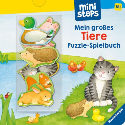 Ravensburger® ministeps® - Mein großes Tiere Puzzle-Spielbuch