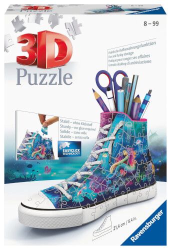 Ravensburger® 3D Puzzle - Sneaker Bezaubernde Meerjungfrauen, 108 Tei
