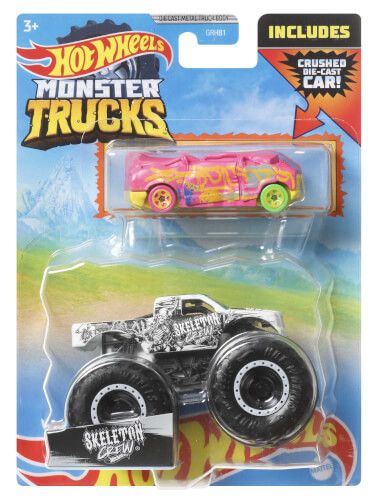 Hot Wheels® Monster Trucks - Die Cast Truck + Car Promo 1:64, sortiertiert