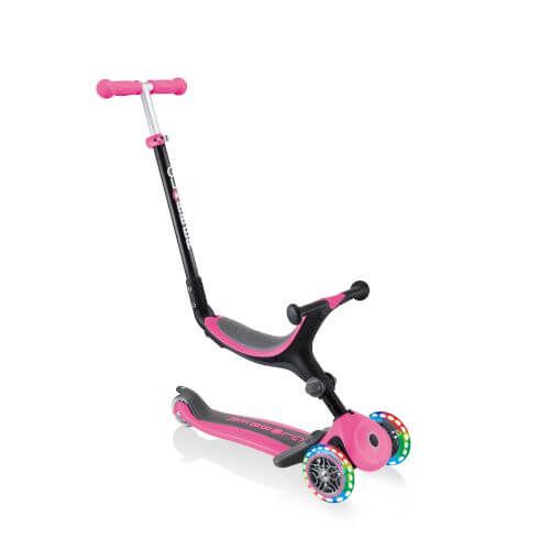 Scooter mit Leuchtende Räder in Rosa - Toys-Trend