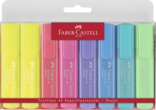 Faber-Castell - Textmarker pastell, 8er Set