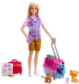 Barbie® - Tierrettungsspielset mit Tierarzt Puppe