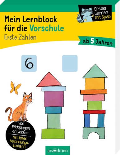 ars Edition - Mein Lernblock für die Vorschule, Erste Zahlen