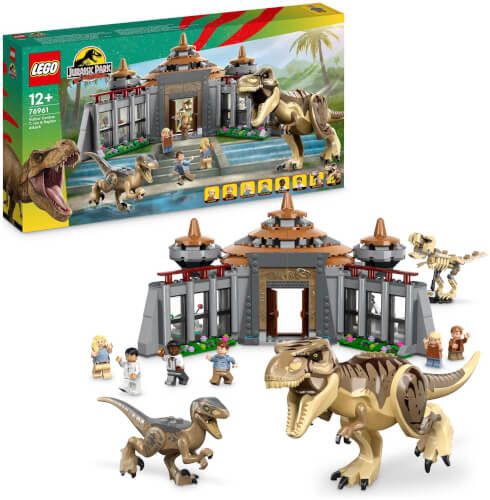 LEGO® Jurassic World™ - Angriff des T-Rex und des Raptors aufs Besucherzentrum