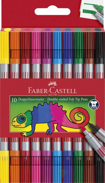 Faber-Castell - Doppelfasermaler, 10er Set