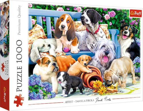 Trefl Puzzle - Hunde im Garten, 1000 Teile