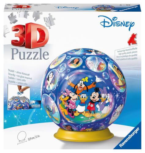 Ravensburger® 3D Puzzle - Puzzle-Ball Disney Charaktere, 72 Teile