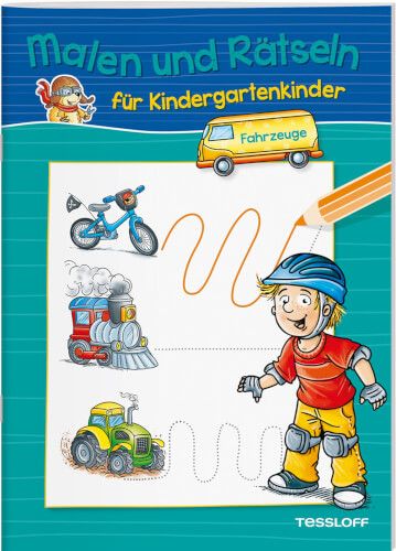 Tessloff Malen und Rätseln - für Kindergartenkinder, Fahrzeuge