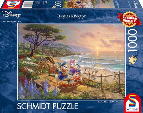 Schmidt Puzzle Disney - Donald & Daisy A Duck Day Afternoon 1.000 Teile