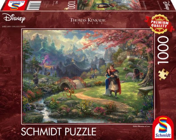 Schmidt Puzzle - Thomas Kinkade, Disney Mulan, 1000 Teile