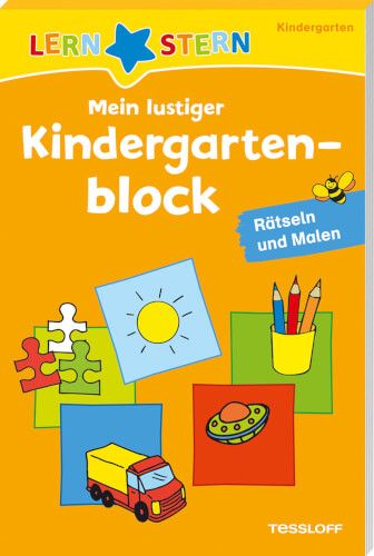 Tessloff LERNSTERN - Mein lustiger Kindergartenblock, Rätseln und Malen