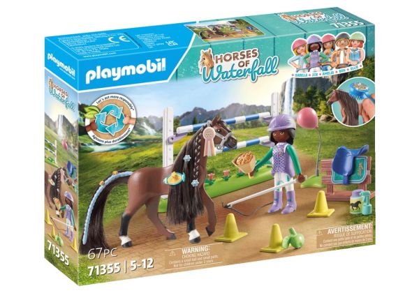 PLAYMOBIL® Horses of Waterfall - Zoe & Blaze Mit Turnierparcours