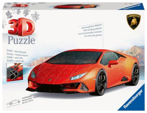 Ravensburger® 3D Puzzle - Lamborghini Huracán EVO Arancio, 108 Teile