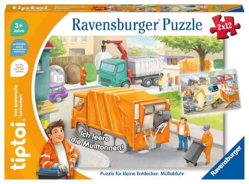 Ravensburger® tiptoi® Puzzle für kleine Entdecker - Müllabfuhr