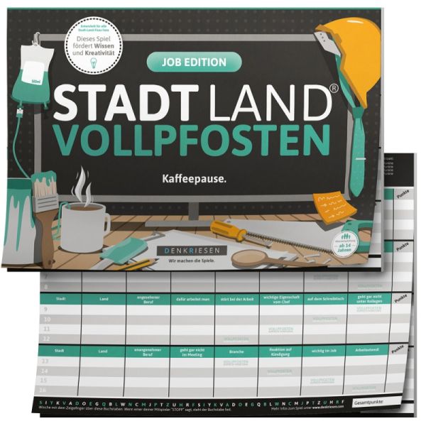 STADT LAND VOLLPFOSTEN® - Job Edition DIN-A4 Block