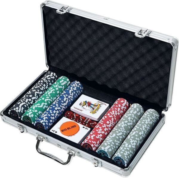 Natural Games - Poker-Set im Aluminiumkoffer, 300 Chips