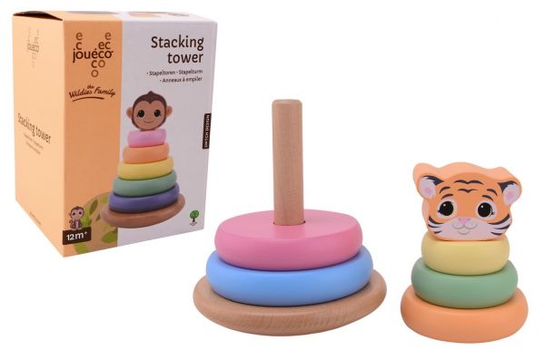 Jouéco® - Stacking Tower Stapelturm Pastell