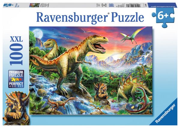 Ravensburger® Puzzle - Bei den Dinosauriern, 100 Teile