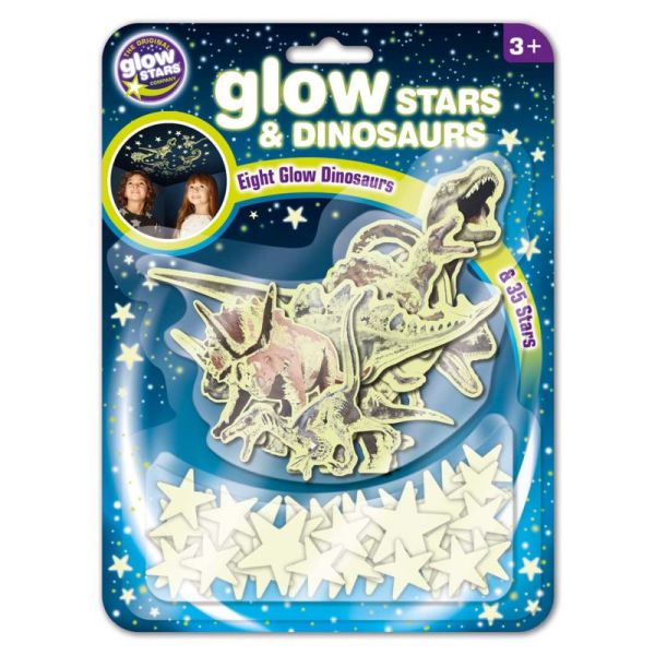 Glow Glitter - Stars und Dinos