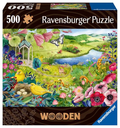 Ravensburger® Puzzle - Wilder Garten Holzpuzzle, 500 Teile