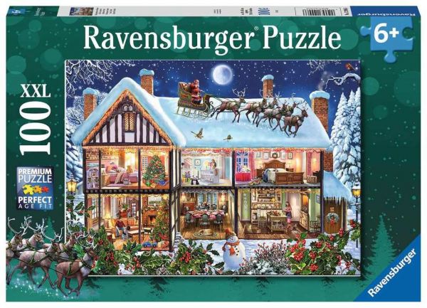 Ravensburger® Puzzle XXL - Weihnachten zu Hause, 100 Teile