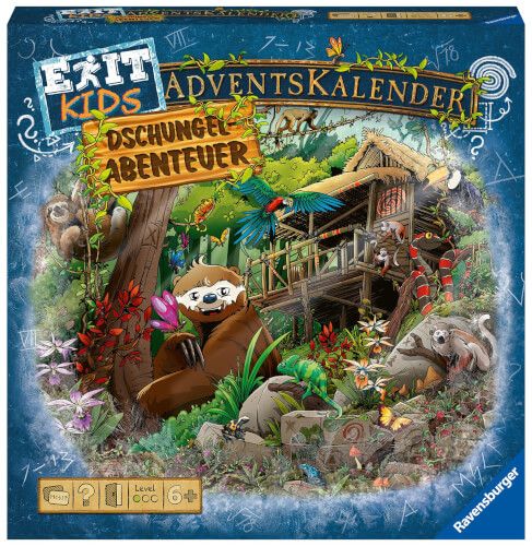 Ravensburger® EXIT Adventskalender KIDS - Dschungel-Abenteuer