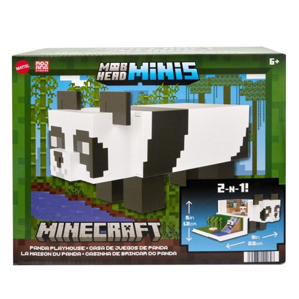 Mattel Minecraft Mob Head - Mini Panda Playset