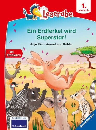 Ravensburger® Leserabe - Ein Erdferkel wird Superstar!, 1. Lesestufe
