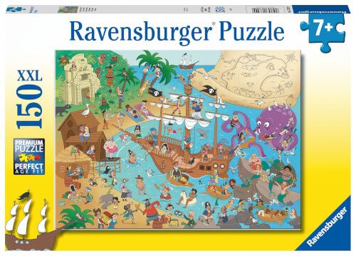 Ravensburger® Kinderpuzzle XXL - Die Piratenbucht, 150 Teile