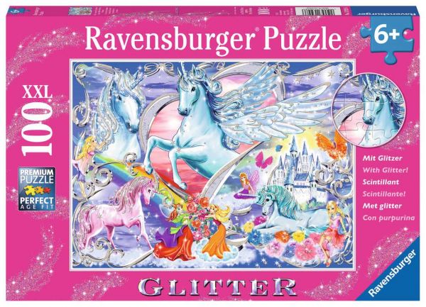 Ravensburger® Puzzle XXL Glitzer - Die schönsten Einhörner