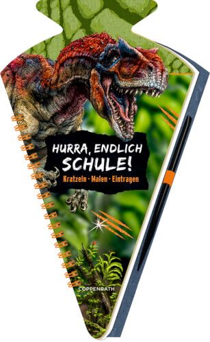 T-Rex World - Schultüten-Kratzelbuch, sortiert