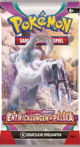 Amigo Pokémon Karmesin & Purpur - 02 Booster Pack, 1 Stück Deutsch