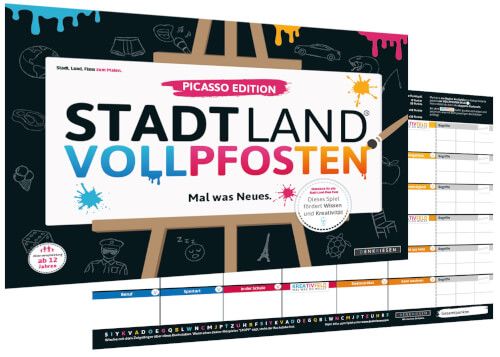 STADT LAND VOLLPFOSTEN® - Picasso Edition DIN-A3 Block