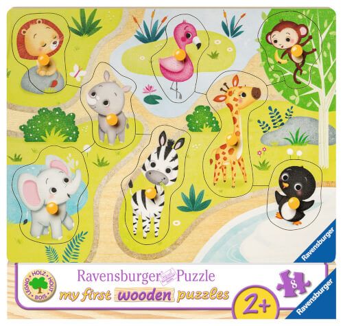 Ravensburger® Puzzle - Unterwegs im Zoo, 8 Teile