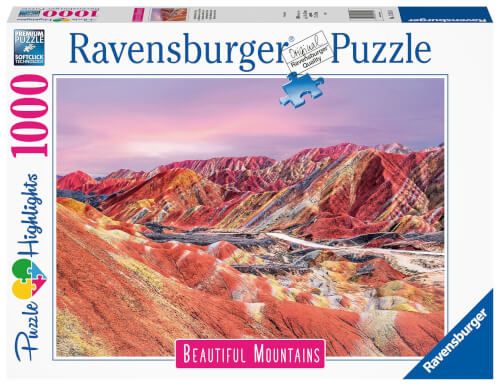 Ravensburger® Puzzle Beautiful Mountains Kollektion - Regenbogenberge, China, 1000 Teile