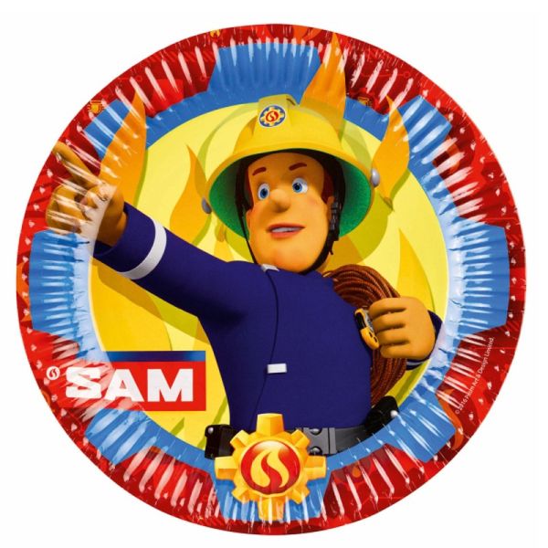 amscan® Feuerwehrmann Sam - 8 Teller Papier