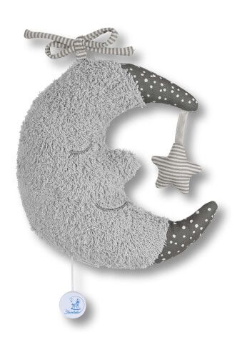 Sterntaler Mond grau - Spieluhr, large