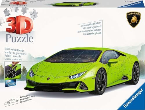 Ravensburger® 3D Puzzle - Lamborghini Huracán EVO Verde, 108 Teile