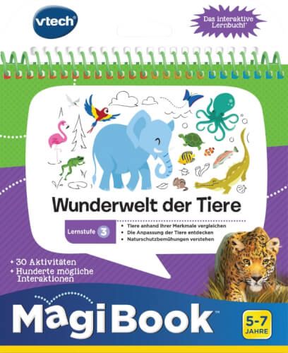 VTech® - MagiBook Lernstufe 3, Wunderwelt der Tiere