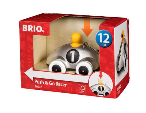 BRIO® - Push & Go Rennwagen, silber