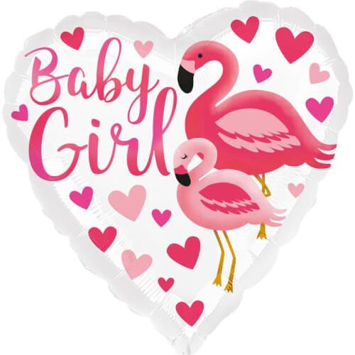 amscan® Flamingo - Baby Girl Folienballon