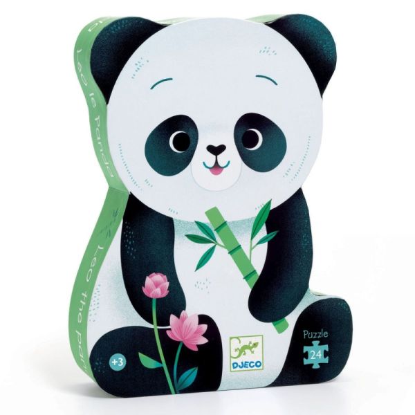 DJECO Formen Puzzle - Leo der Panda 24 Teile