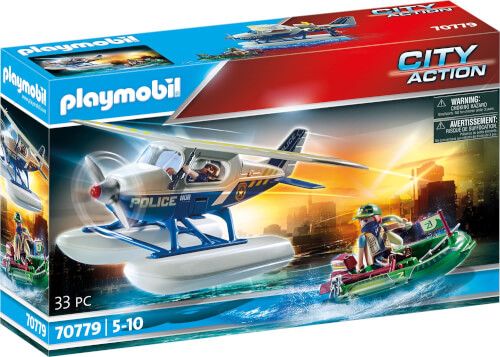 PLAYMOBIL® City Action - Polizei-Wasserflugzeug: Schmuggler-Verfolgung