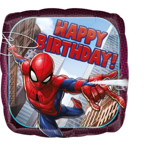 amscan® Spider-Man - Happy Birthday Folienballon Quadrat
