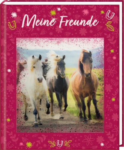 Pferdefreunde - Freundebuch: Meine Freunde mit 3-D-Bild