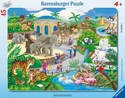 Ravensburger® Puzzle - Besuch im Zoo 45T.