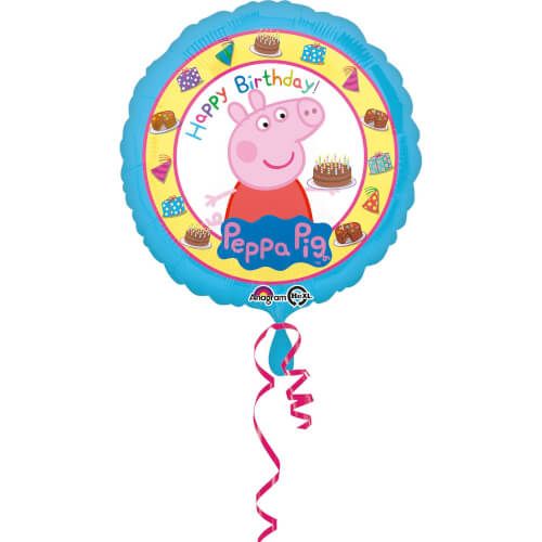 amscan® Peppa Pig - Happy Birthday Folienballon, 43 cm