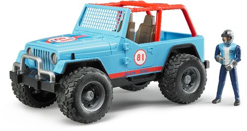 Bruder - Jeep Cross Country Racer blau mit Rennfahrer