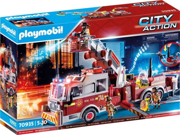 PLAYMOBIL® City Action - Feuerwehr-Fahrzeug: US Tower Ladder